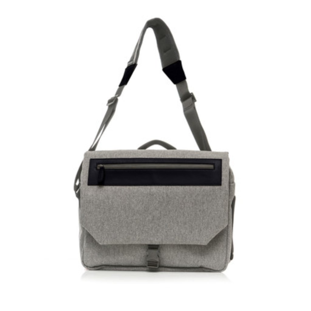 Touch Of Modern Venque Gray & Black Street Messenger Bag New